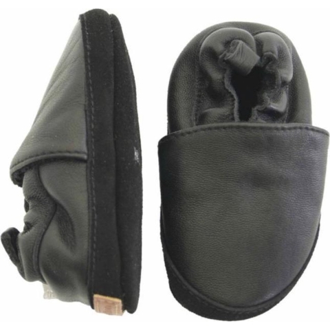 Melton Leren Slippers - Zwart - Melton - 16/19 - Leren Slippers