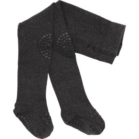 GoBabyGo Anti-lip Panty's - Donker Grijs Gevlekt - GoBabyGo - 12-18 mnd - Panty's