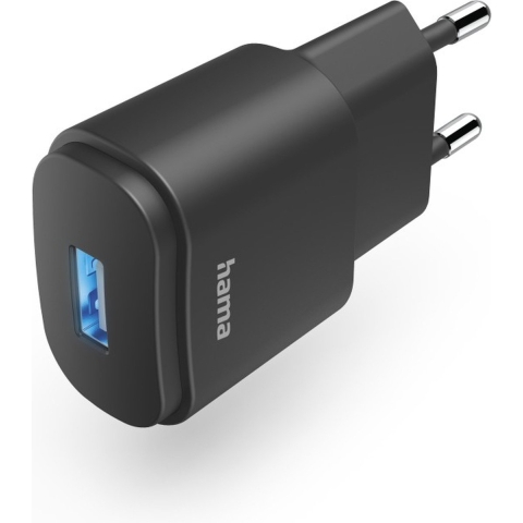 Hama USB-oplader USB-A-netadapter Uni. Adapter Led-weergave 6 W Zwart