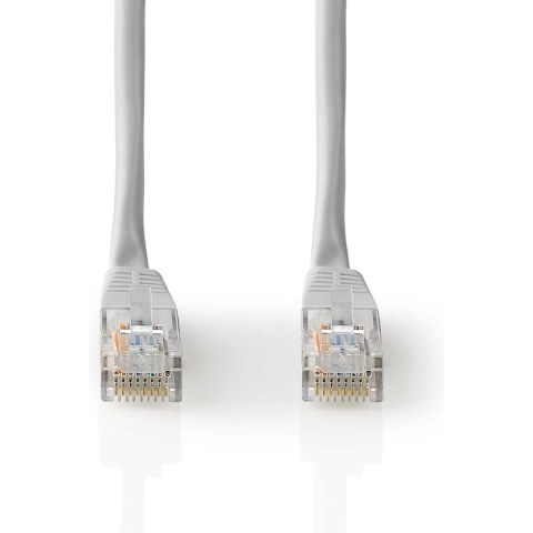 Nedis CCGL85101GY300 Cat5e Netwerkkabel U/utp Rj45 Male Rj45 Male 30.0 M Rond Pvc Grijs Label