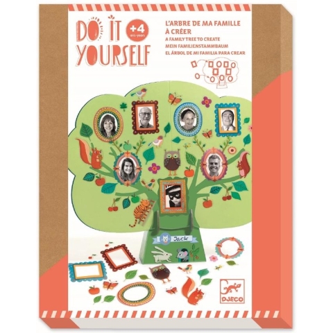 Djeco Creatieve Speelset - Stamboom DIY - Een stamboom om te mak - Djeco - OneSize - Creatieve Speelset
