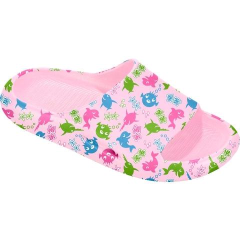 BECO Badslippers - Sealife - Roze - BECO - 24/25 - Badslippers