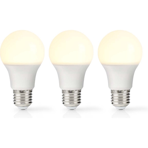 Nedis LBE27A602P3 Led-lamp E27 A60 8.5 W 806 Lm 2700 K Warm Wit 3 Stuks