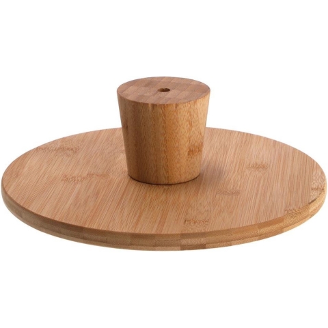 Bamboe Serveerplank op Voet 28x9 cm