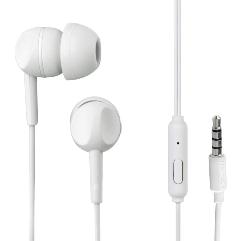 Thomson EAR3005W Koptelefoon In-ear Microfoon Wit