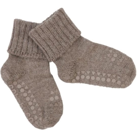 GoBabyGo Sokken - Gebreid - Alpaca - Walnoot - GoBabyGo - 20/22 - Sokken