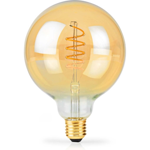 Nedis LBDE27G125GD Led-filamentlamp E27 G125 3.8 W 250 Lm 2100 K Extra Warm Wit Aantal Lampen In Verpakking: 1 Stuks