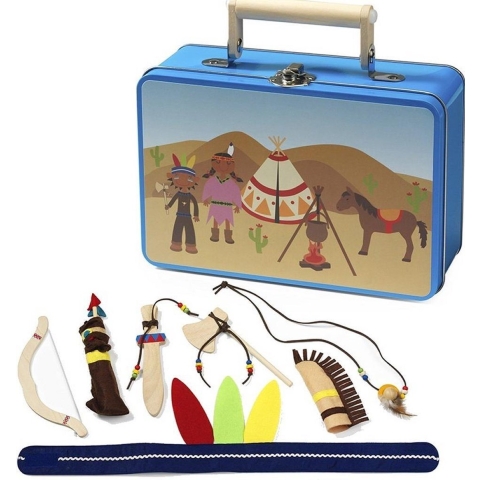 Simply for Kids Tinnen Indianen Koffertje