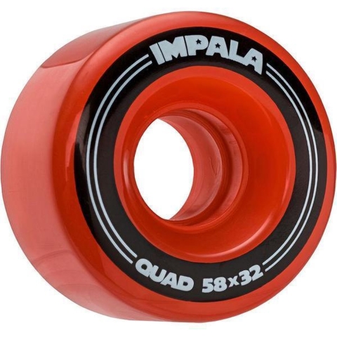 Impala Wiel - 4-pack - 58 mm - Rood - Impala - OneSize - Toebehoren
