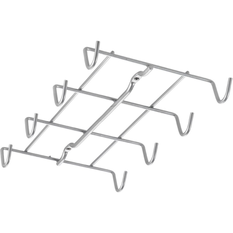 Metaltex Kopjesrek met 8 Haken 14x3x26 cm Zilver