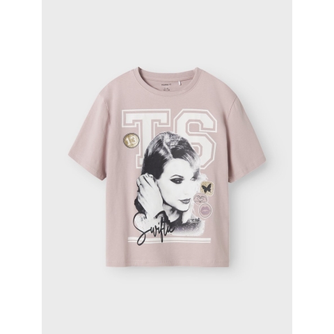 Name It T-Shirt - NkfDusan - Taylor Swift - Gepolijst Lilac m. P - Name It - 11-12 jaar (146-152) - T-Shirt