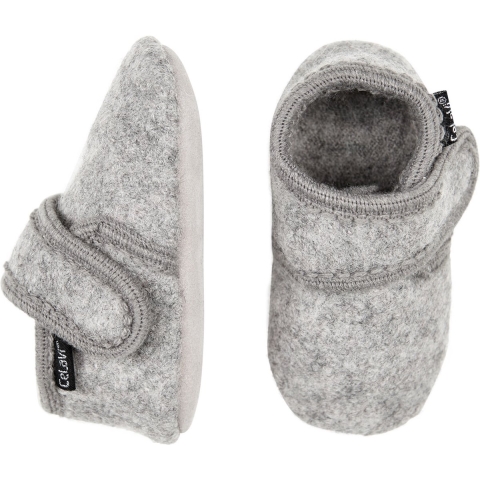 CeLaVi Pantoffels - Wol - Lichtgrijs Gevlekt - CeLaVi - 23/24 - Pantoffels