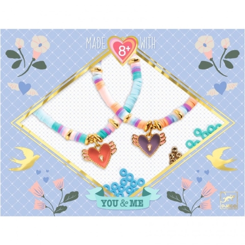 Djeco Sieraden - Heart Heishi - Djeco - OneSize - Creatieve Speelset