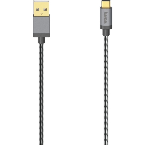 Hama USB-C-kabel USB 2.0 480 Mbit/s Metaal 0,75 M