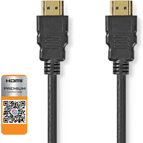 Nedis CVGP34050BK20 Premium High Speed Hdmi™-kabel Met Ethernet Hdmi™-connector - Hdmi™-connector 2,00 M Zwart