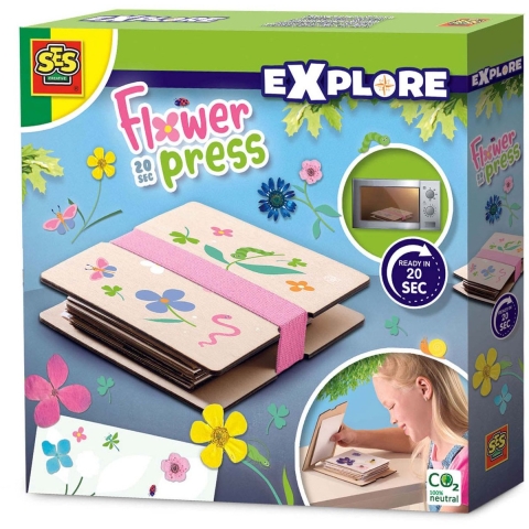 SES Creative - Verkennen - Bloemenpers - SES Creative - OneSize - Creatieve Speelset