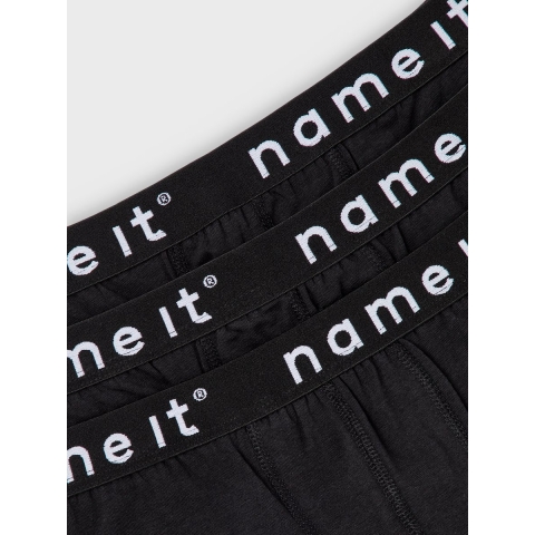 Name It Boxershorts - Noos - NkmBoxers - 3-pack - Zwart - Name It - 2 jaar (92) - Boxershorts