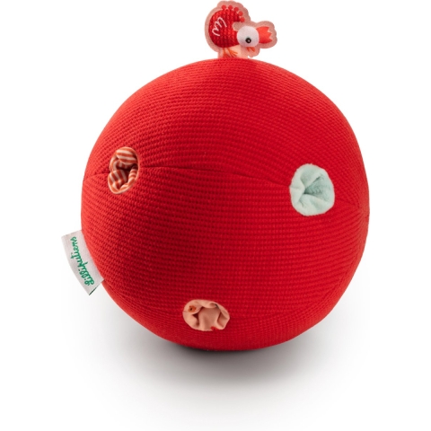 Lilliputiens Activiteitenbal m. Rammelaar - Paulette - Rood/Mult - Lilliputiens - OneSize - Activiteitenspeelgoed