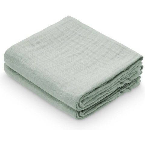 Cam Cam Hydrofiele Doek - 70x70 - 2-pack - Dusty Green - Cam Cam - OneSize - Hydrofiele Doek