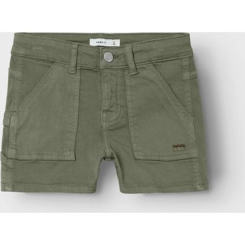 Name It Shorts - Noos - Twill - NkfRose - Deep Lichen Green - Name It - 12 jaar (152) - Shorts