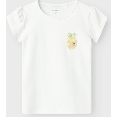 Name It T-Shirt - NmfFerdorar - Bright White - Name It - 4 jaar (104) - T-Shirt