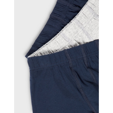 Name It Boxershorts - Noos - NkmTights - 3-pack - Grey Melange - Name It - 5 jaar (110) - Boxershorts