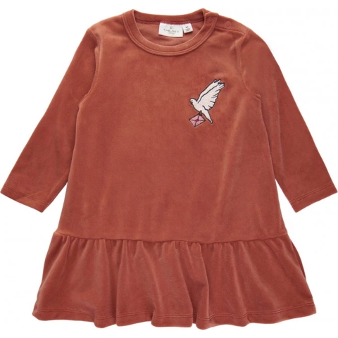 The New broers en zussen Jurk - Drude - Fluweel - Chutney - The New - 74 - Jurk