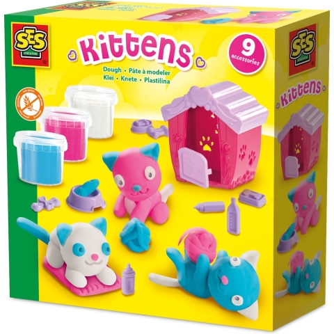 SES Creative Modelleerklei - Kittens - SES Creative - OneSize - Klei