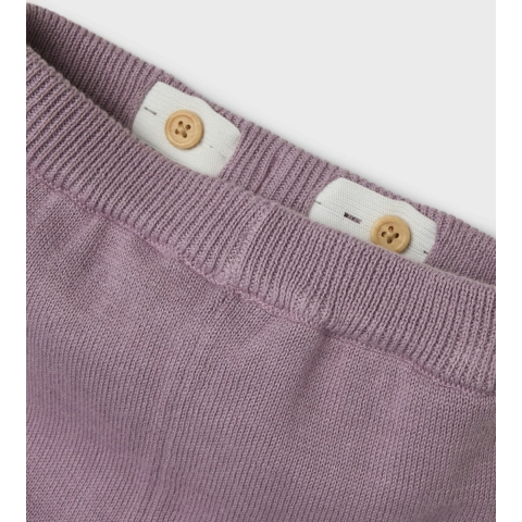 Name It Broek - NbfTimie - Gebreid - Elderberry - Name It - 56 - Broeken - Katoen