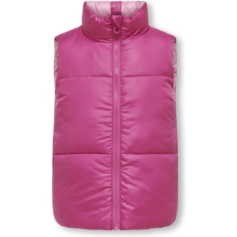 Kids Only Gewatteerd Vest - Omkeerbaar - CookNewRicky - Raspberr - Kids Only - 13 jaar (158) - Donsvest