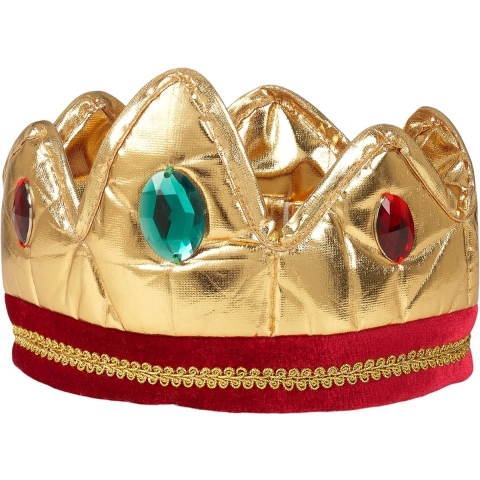 Souza Kostuum - Kroon - Louis - Goud/Rood - Souza - 4-8 jaar (104-128) - Kostuum