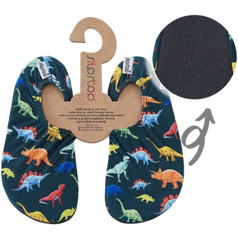 Slipstop Waterschoenen - UV50+ - Junior - Dino - SlipStop - 21/23 - Badschoenen