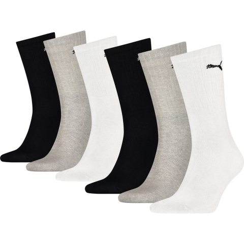 Puma Sokken 6-pack - Crew - Grey Combinatie - Puma - 39/42 - Sokken