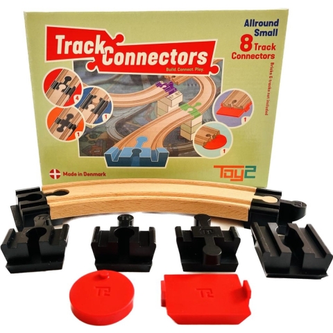 Toy2 Track Connectors - Klein - Allrounder - Toy2 Track Connectors - OneSize - Speelgoed
