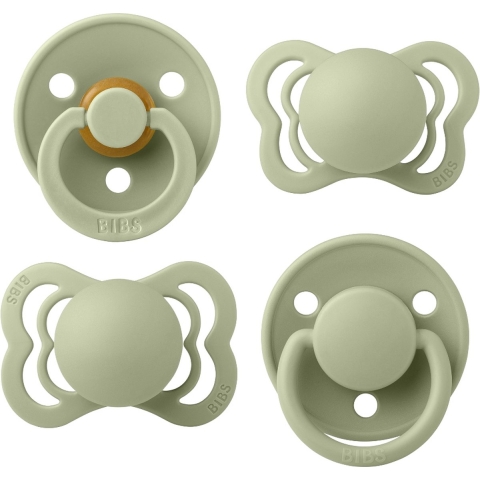 BIBS Spenen - Try-it-collectie - 4-pack - Maat 1 - Sage - BIBS - OneSize - Speen