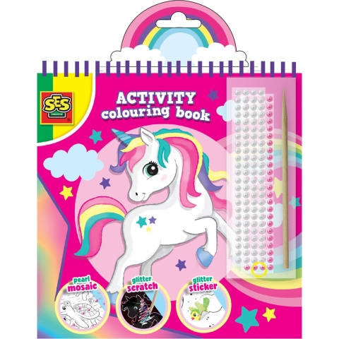 SES Creative Activiteitenboek m. Glitter - SES Creative - OneSize - Activiteitenboek