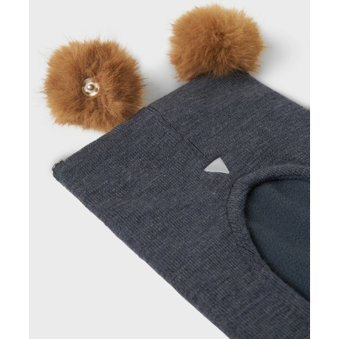 Name It Bivakmuts - 2-lag - Wol - Fleece - NmfWlash - Ombre Zwar - Name It - 50-51 cm - Bivakmuts - Dubbel