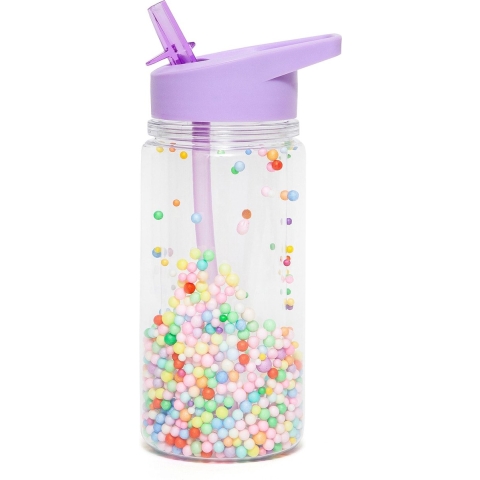 Petit Monkey Drinkfles m. Rietje - 300 ml - Macaron Pops - Lil - Petit Monkey - OneSize - Drinkfles