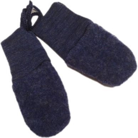 Engel Wanten - Wol - Blauw Gevlekt - Engel - 0-1 jaar (50-80) - Wanten
