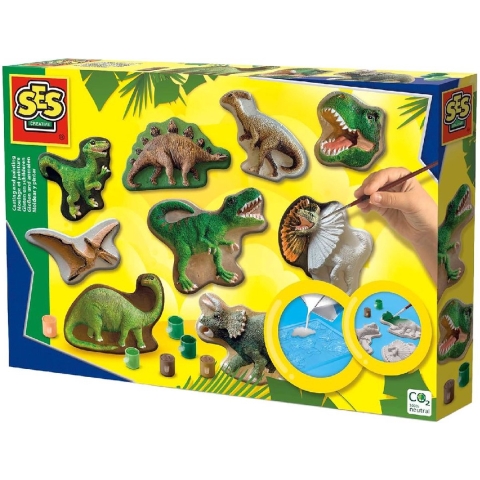 SES Creative Vormset - Dinosaurussen - SES Creative - OneSize - Creatieve Speelset