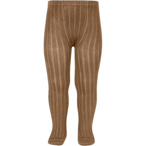 Condor Panty's - Rib - Cognac - Condor - 5-6 jaar (110-116) - Panty's