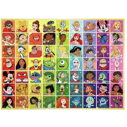 Ravensburger Puzzel - 100 Bakstenen - Disney Multi Character - Ravensburger - OneSize - Puzzel