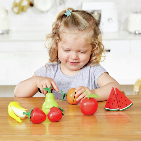 Hape Speelgoedeten - 9 Onderdelen - Fruit - Hape - OneSize - Speelgoedeten