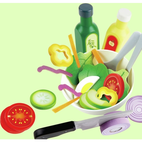 Hape Speelgoedeten - 39 Onderdelen - Salade - Hape - OneSize - Speelgoedeten
