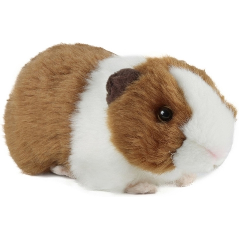 Living Nature Knuffel m. Geluid - 20x9 cm - Cavia - Bruin - Living Nature - OneSize - Knuffel