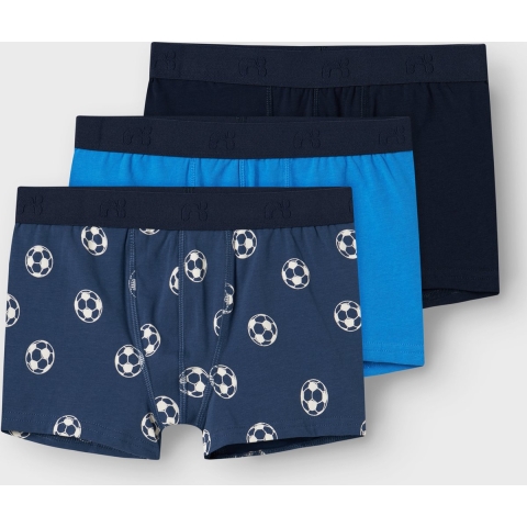 Name It Boxershorts - NkmBoxer - Noos - 3-pack - Dark Denim - Name It - 7-8 jaar (122-128) - Boxershorts