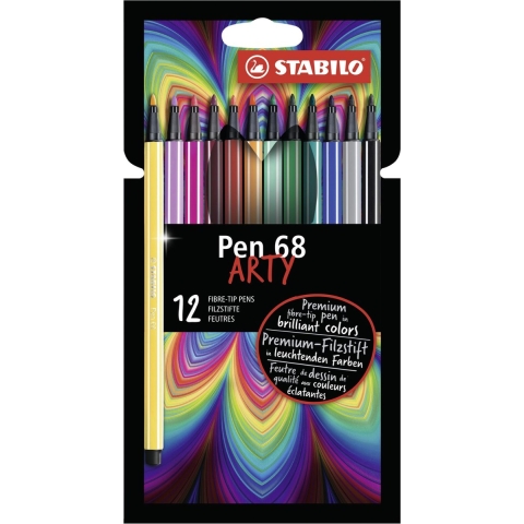 Stabilo Markers - Pen 68 Arty - 12 st. - Multicolour - Stabilo - OneSize - Marker