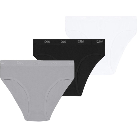 DIM Slips - 3-pack - Zwart/Wit/grijs - DIM - 10 jaar (140) - Slips