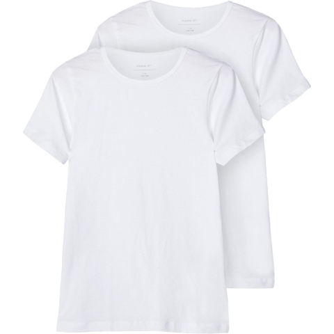 Name It T-Shirt - Noos - Nkm T-shirt - 2-pack - Bright White - Name It - 13-14 jaar (158-164) - T-Shirt