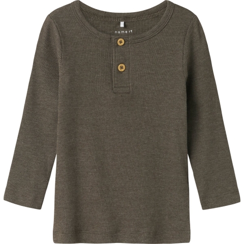 Name It Blouse - Rib - Noos - NmmKab - Bungee Koord/Melange - Name It - 3 jaar (98) - Blouse